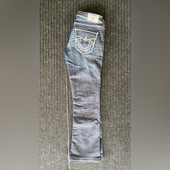 True Religion designer jeans WFLAPS NAT MEGA T  size 26 - Picture 3 of 12